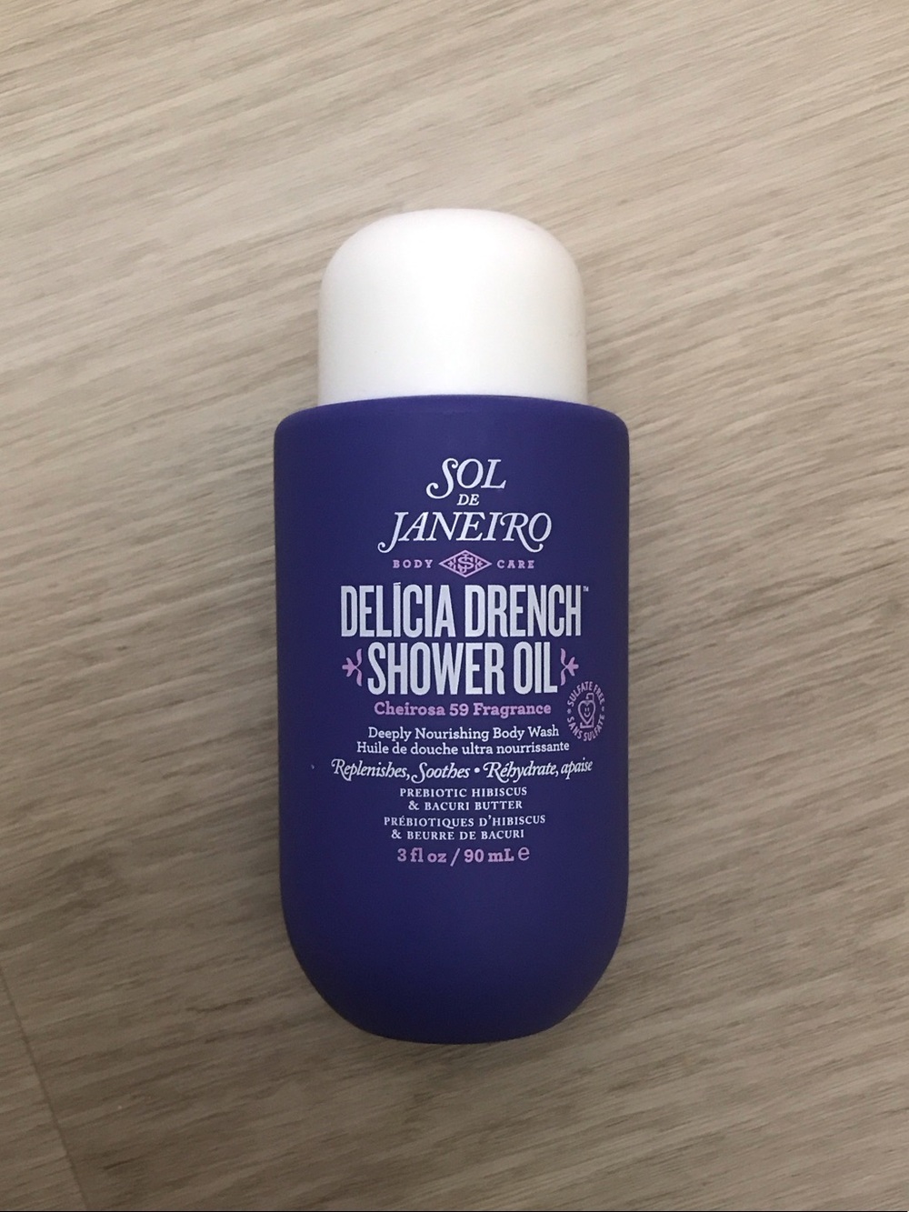 Sol de Janeiro Delicia Drench Shower Oil - Purple and White